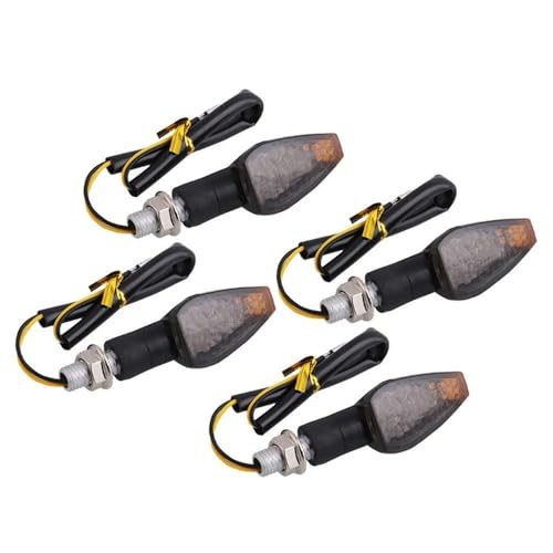 Clignotants moto universels ambre haute visibilité avec tiges longues et courtes