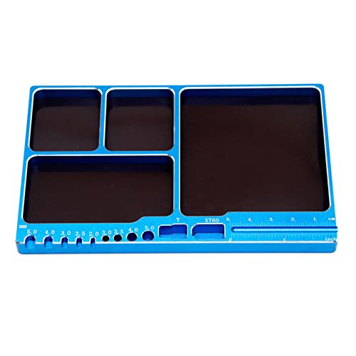 Bandeja de tornillos magnética de aluminio para piezas de radiocontrol 2