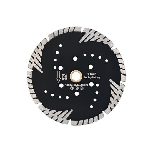 Casaverde Granite Turbo Blade,7" Diamond Granite Blade with 7/8" Arbor