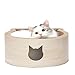 Necoichi Cat-Headed Scratcher Bed (Birch, Regular)