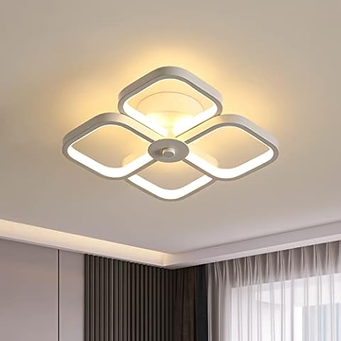 Luz de Techo LED de Doble Capa Blanca Simple Cover