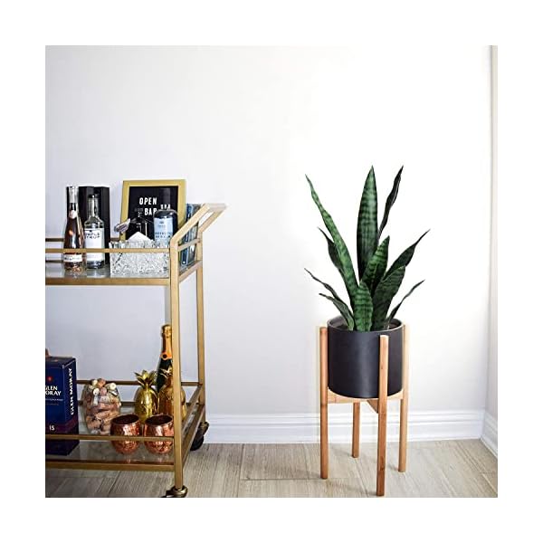 Beebel artificial snake plant 22 inch fake sansevieria fake agave potted plants plastic greenery for home garden office store decoration 12 leaves green  urban country home decor