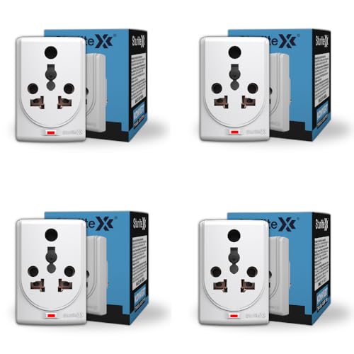 Sturlite Konvert Multiplug| 6-16 Conversion| Universal AC Travel Adapter|6Amp 240V| ABS Strong Body Socket (Pack of 4) (B0D2XVB66H) Amazon Price History, Amazon Price Tracker