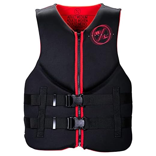 HyperLite Men's Indy Life Jacket - US Coast Guard Approved Level 70 Buoyancy Aid, Great for Any Water Sports Activity Including Boating, Paddle & Swimming - Medium