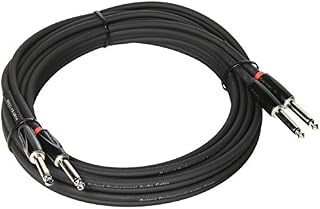 Roland Black Series Interconnect Cable, Dual 1/4-Inch to Dual 1/4-Inch, 15-Feet