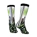 XZDZDX Urban Jungle Polyester Mid-Calf Socks 2 Black-1 for Unisex - Skin-Friendly Elastic Fashion Crew Socks