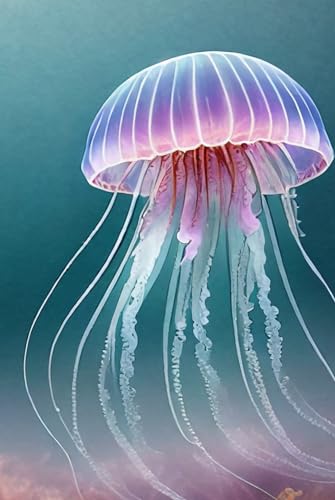 Journal vierge Jellyfish Dreams carnet de notes A5 broché pour vos écrits