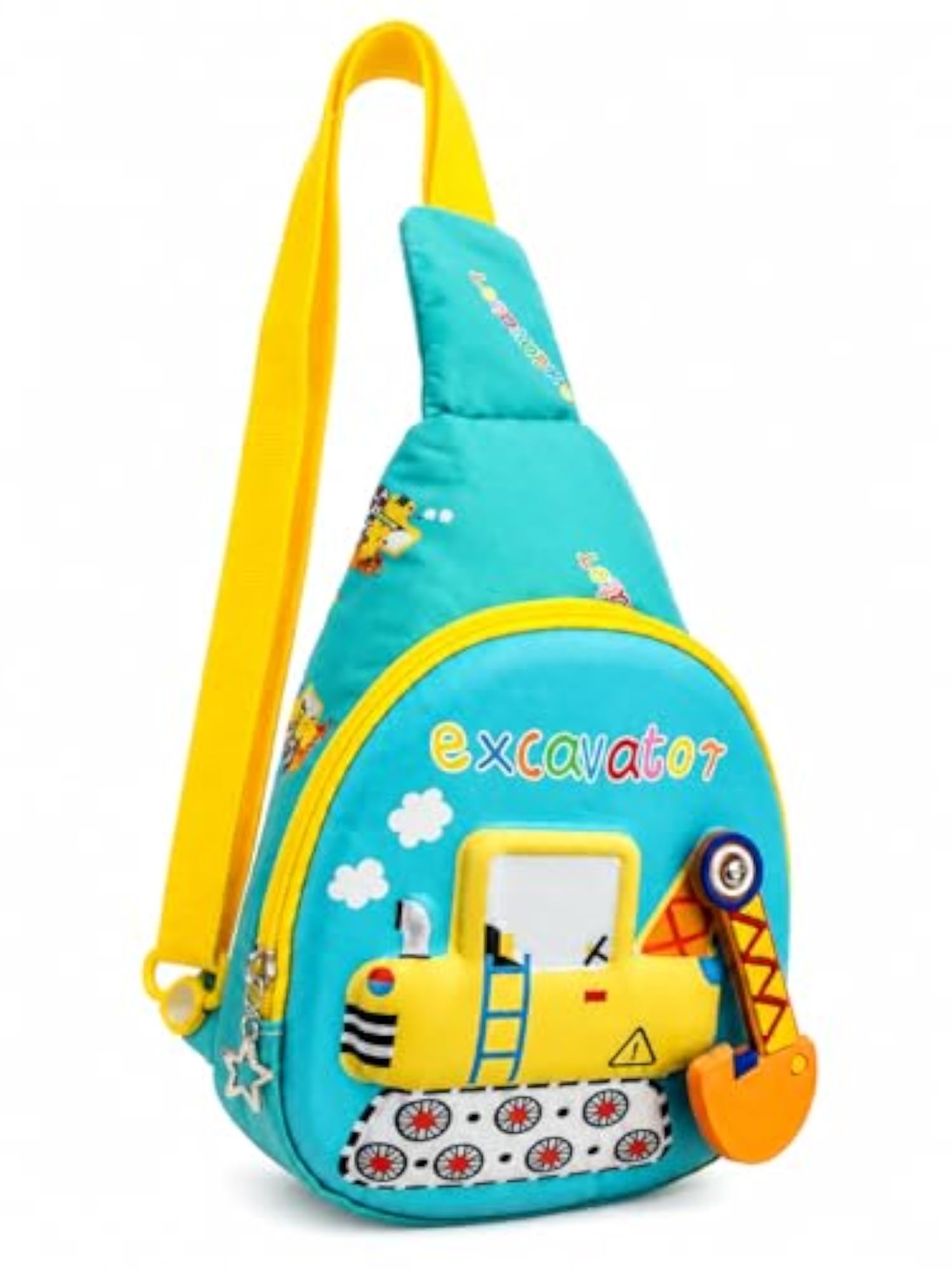 Boys' Chest Bag, Construction Theme Sling Bag
