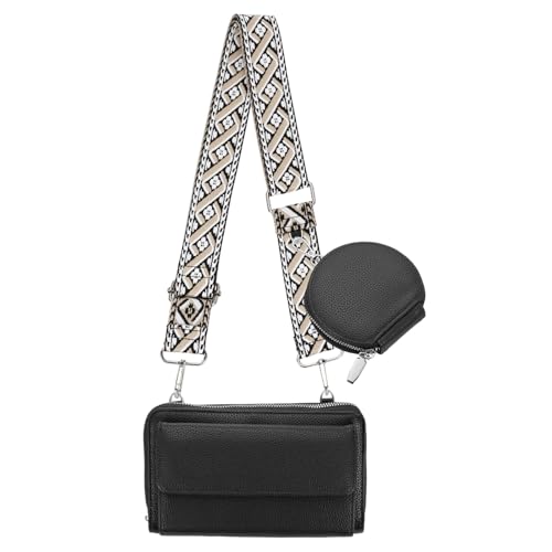 Porte-monnaie pour téléphone portable noir contre les oublis
