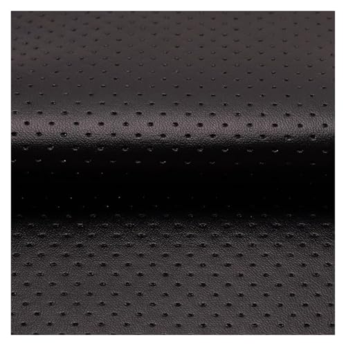 Cuero Adhesivo Para Tapizar Parche de reparación de cuero perforado transpirable, textura napa, kit de reparación de cuero autoadhesivo para sofás, asientos de automóviles, sillas de oficina(Black,19.