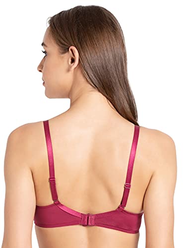 Image of Jockey 1819 Women's Wirefree Padded Microfiber Nylon Elastane Stretch Full Coverage Multiway Styling T-Shirt Bra with Magic Under Cup