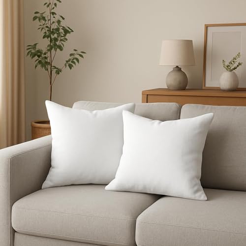 cuscini fiber Set 2 imbottiture Cuscini bianchi 55 x 55 cm morbida made in Italy divano letto