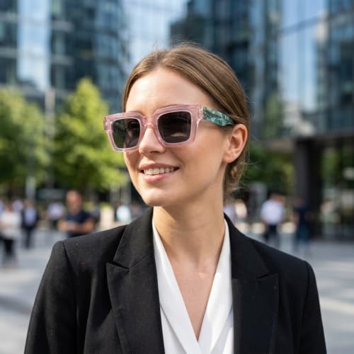 Image of Style Reading Glasses for Women Men, Fashion Square Blue Light Blocking Readers L05