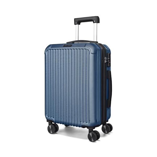 LIGHT FLIGHT Carry On Luggage 22x14x9 Airline Approved, Durable Hard Shell Carry On Suitcases with Wheels, Expandable Hardside Lightweight Travel Luggage with TSA Lock, Royal Blue