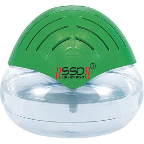 SELL SERVE DIRECT Portable Room Air Purifier & Humidifier Revitalizer – 500ml, Green | 2-in-1 Air Purifier & Cool Mist Humidifier for Home, Office & Bedroom | Removes Dust