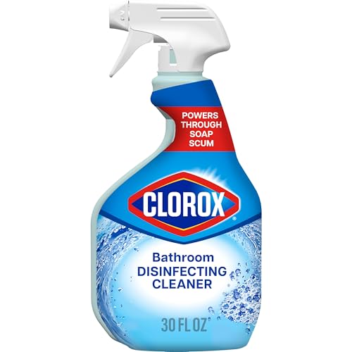 CLOROX Bathroom Disinfecting Cleaner Original Spray Bottle 30 Fl Oz (Pack May Vary)