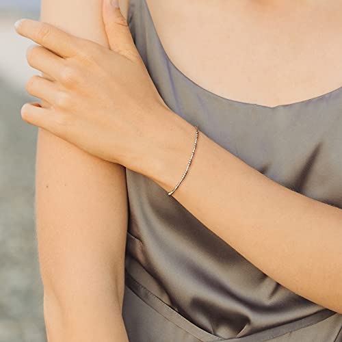 JoycuFF Morse Code Bracelets for Women Gifts for Her Mom Daughter Sister Best Friend Funny Inspirational Jewelry Adjustable Silk Beaded Wrap Bracelet2