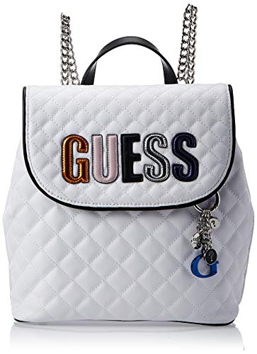 GUESS Brielle Quilted Backpack, White Multi