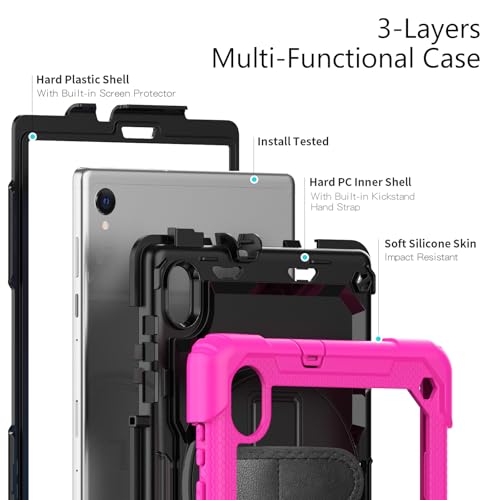 Housse rotative pour Lenovo Tab M10 HD 2e génération rose