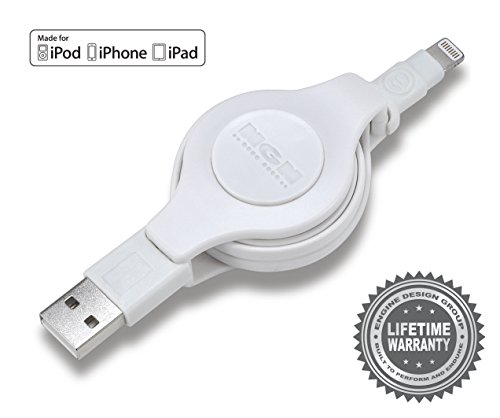 Edg - Apple Mfi Certified Retractable Lightning Cable | Charge And Sync Lightning To Usb - 3.5 Feet #TOP3