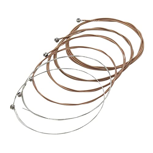 BESSTUUP 1 jeu de cordes en acier inoxydable pour guitare - Les Beatles, Paul McCartney, John Lennon, RIngo Starr, George Harrison BESSTUUP 1 jeu de cordes en acier inoxydable pour guitare