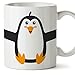 Mugffins Pinguino Tazze Originali per la Colazione - Idee Regalo Divertenti Animali - Ceramica 350 ml