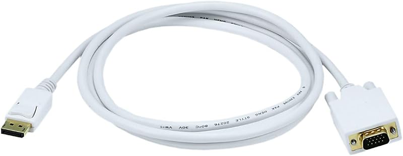 6ft 28AWG DisplayPort to VGA Cable - White