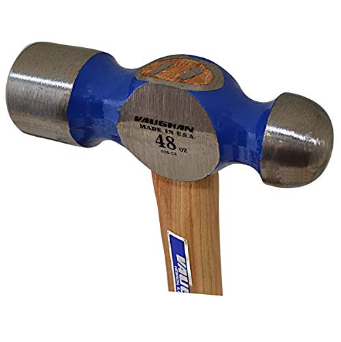 Vaughan 160-30 Tc848 Hickory Handle Ball Pein Hammer, 48-Ounce Head #TOP3