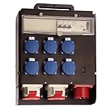 Absicherung: 3×LS B16A, 1-polig / 1×FI 40A, 30mA