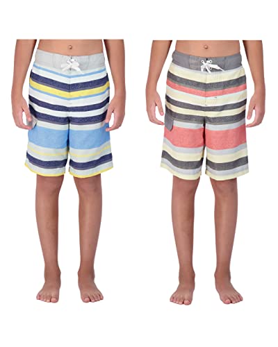 Boys Swim Trunks 2 Pack Swim Suit for Kids Boys’ Swimwear and Bathing Suit Swim Shorts for Children