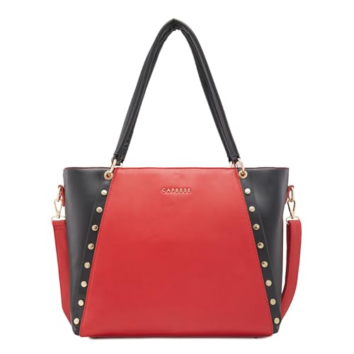 Image of Caprese Shelby Tote Bag, Large | Stylish Handbag for Women with 17 inch Laptop Compartment | Detachable Sling Strap & Top Zip Closure| Perfect for Office & Daily Use