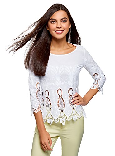 Oodji Collection Donna Camicetta in Cotone con