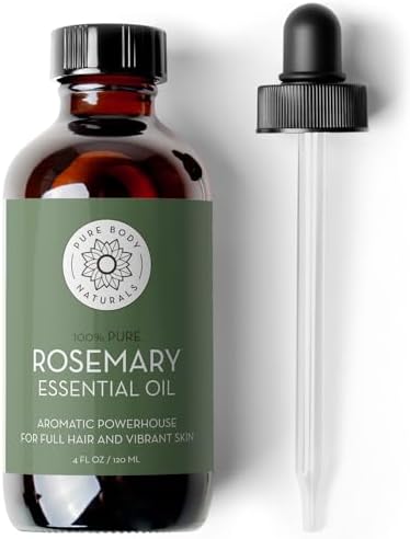 Rosemary Oil for Hair & Scalp, 4 fl oz - 100% Pure Rosemary Essential Oil