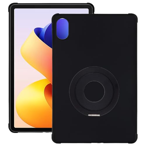 Coque Redmi Pad Pro 12.1 2025 antichoc housse de protection claire et noire avec support