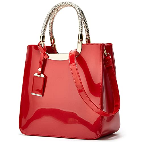 Sac à bandoulière brillant XingChen en cuir verni au design raffiné