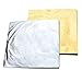 JJQHYC 100 Hojas Pan de Oro y Plata Imitación Hoja de Oro Hoja de Plata Papel de Oro Pan de Oro para Manualidades y Decoración de Muebles