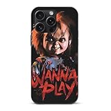 TJHEHDSA Phone TPU Case Chucky Full Body Phone Cover Drop Phone Case Compatible with iPhone 15 Pro Max