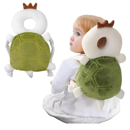 Almofada Mochila Protetor Cabeça Bebe Alta Precisão (Tartaruga)