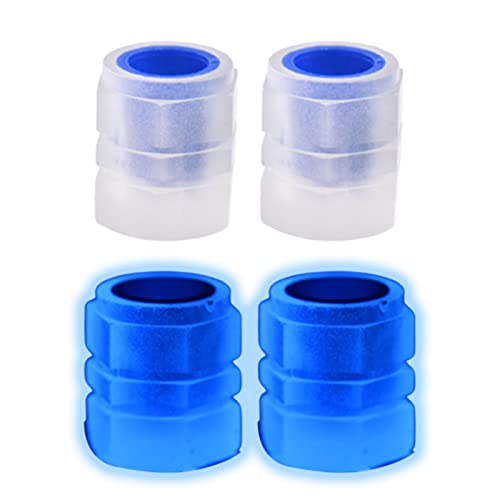 4 bouchons valve pneu universels lumineux pour voiture, résistant à la corrosion, bouchons valve pneu LED néon pour vélo, voiture, moto