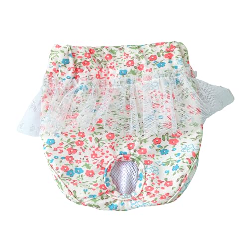 Image of Small Dog Sanitary Panties, Lace Washable Reusable Cute Puppy Panties Pet Underwear Diaper Physiological Shorts for Female Girls Dogs (Shivering,S)