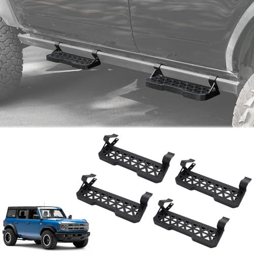 Estribos laterales para Ford Bronco 2021-2025 4 piezas miniatura 1