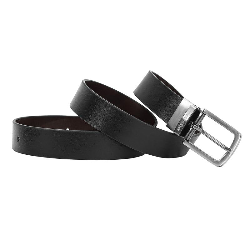 Image of Full Grain Casual Original Genuine Double Style Leather Reversible Waist Belt for Men's