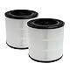 PUREBURG Ersatzfilter Kompatibel mit Bosch Air 2000 Luftreiniger,2er-Pack H13 HEPA Aktivkohle 2-in-1 3-Stufen-Filtration Staub VOCs Geruch