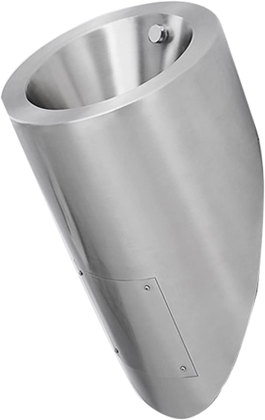 GTHTUHFD Small Male Commode, Wall Mounted Induction Drainage Public Toilet, Vertical Toilet, Male Commode Trough,Primary Colors-Single Piece Urinal