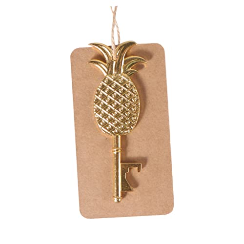 UTHCLO ボトルオープナー 結婚式のお土産 キー型パイナップルオープナー 丈夫な亜鉛合金製ビール蓋リムーバー パーティーの記念品 誕生日やハワイパーティーのデコレーションに多目的ツール