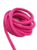 Slantastoffe 5m Baumwollkordel 5mm, Kordel, Schnur, Turnbeutel, 21 Farben (Pink)