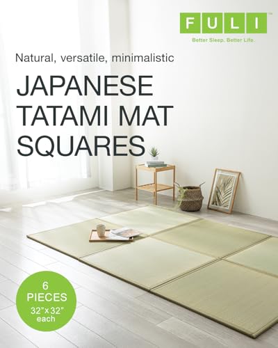 Tapete Tatami Cuadrado FULI 6 piezas Natural miniatura 2