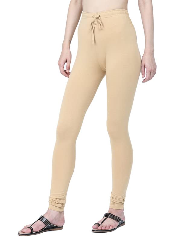 Image of Robinbosky Cotton Churidhar Leggings for Women - Stylish, Stretchable & Flattering Fit for All-Day Comfort