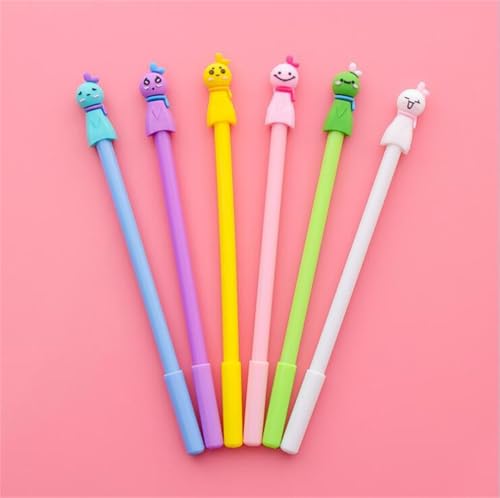 Bolígrafos de gel con figuritas, pack de 6 colores miniatura 6