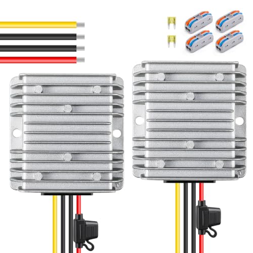 Image of Dreyoo 20A 240W Golf Cart 36V 48V to 12V Converter Voltage Reducer, 2 Pack